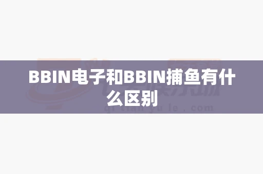 BBIN电子和BBIN捕鱼有什么区别-第1张图片-心潮起伏
